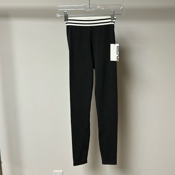 Splits59 high waisted Bailey 7/8 legging heather/graphite